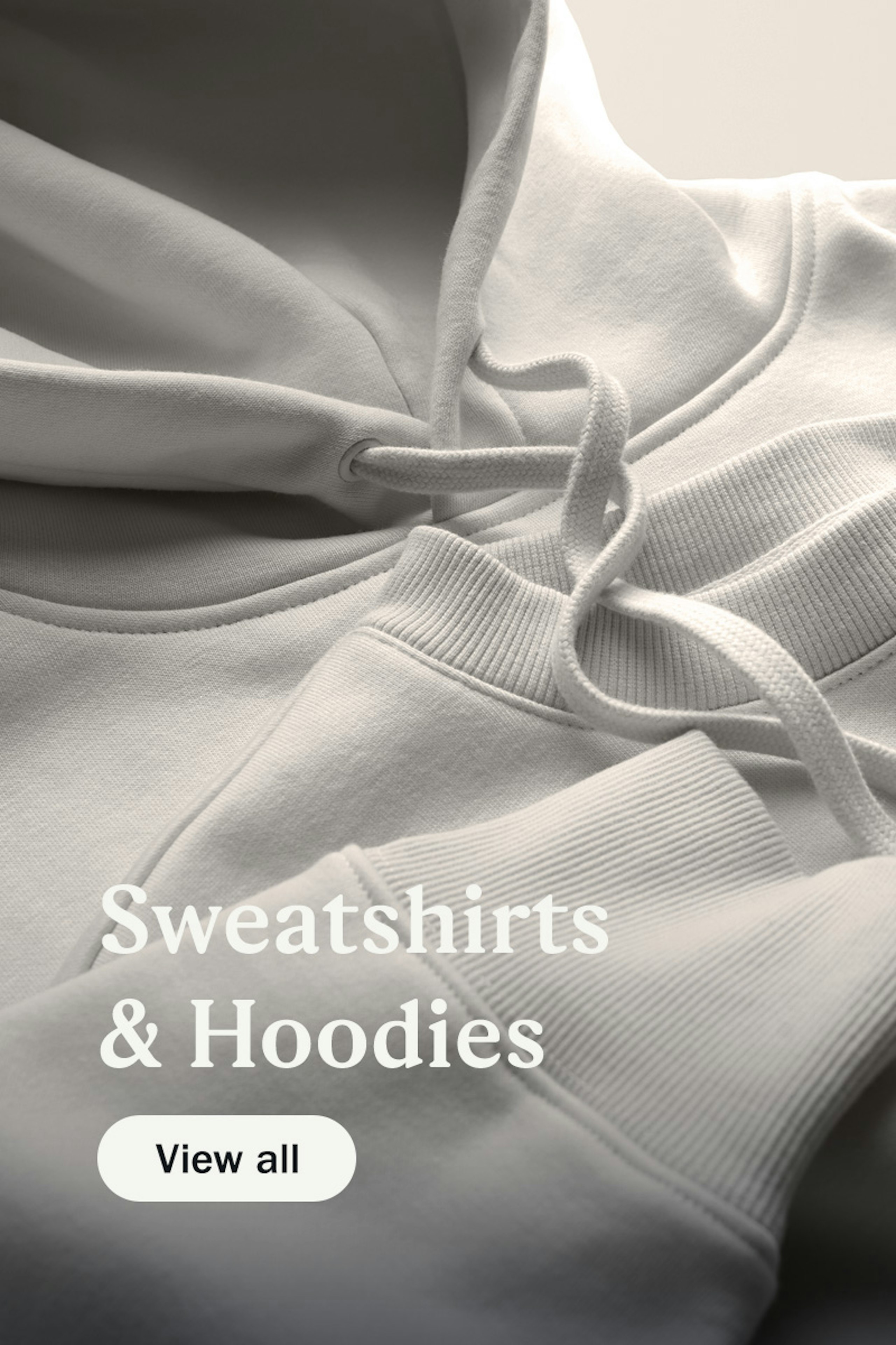 Sweatshirts & Hoodies - View all - Hoodies and Crewneck sweatshirts laying flat on top of each other